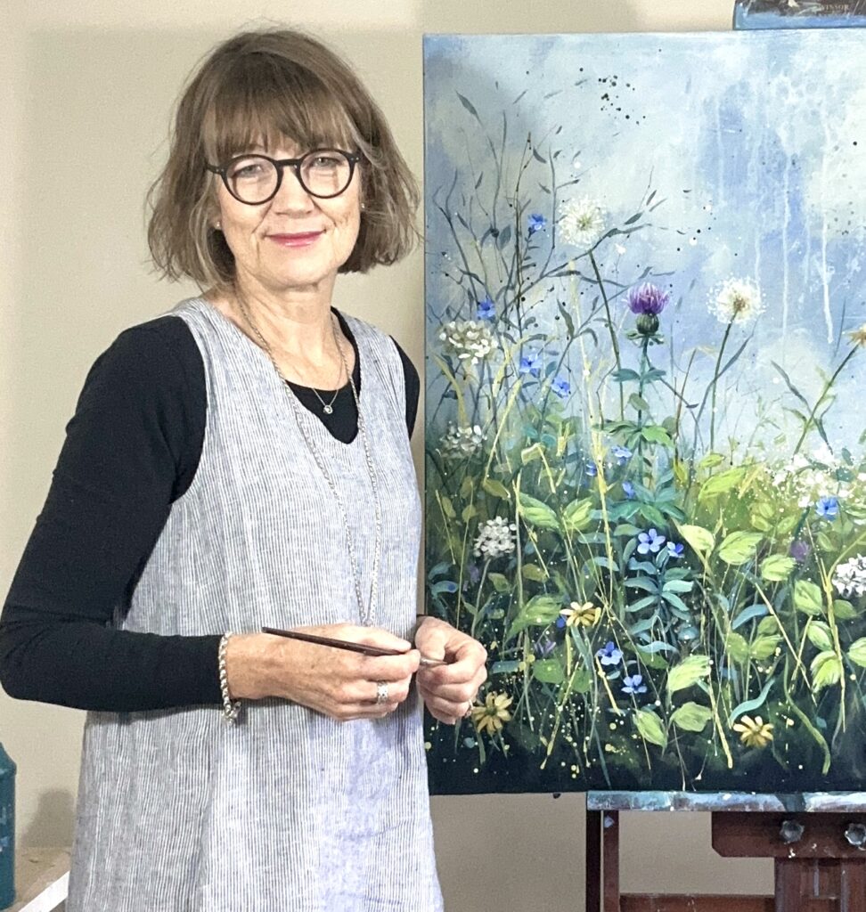 Fiona Hayward Australian artist in her studio